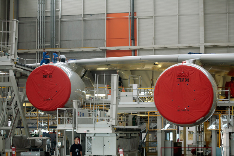 Illustration for article titled The Stunning Factory Porn Of Aircraft Assembly Lines